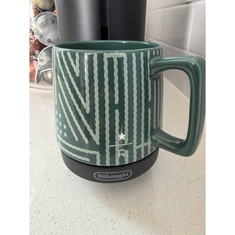 Starbucks Reserve Starland Mug 2021 Woven Green 8oz Ceramic Coffee Cup Mug
